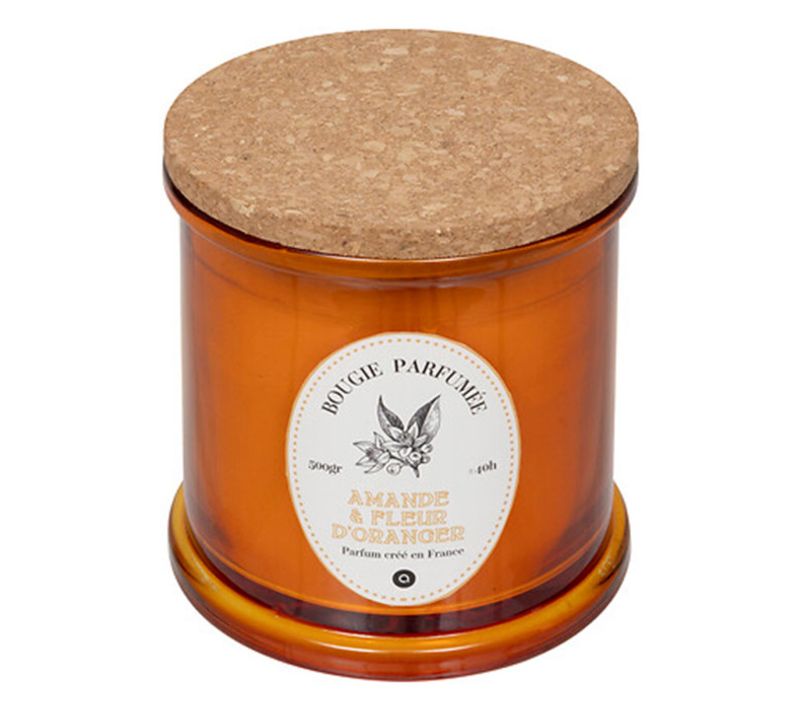 Bougie Parfumée "hapo" 500g Amande et Fleur D'oranger