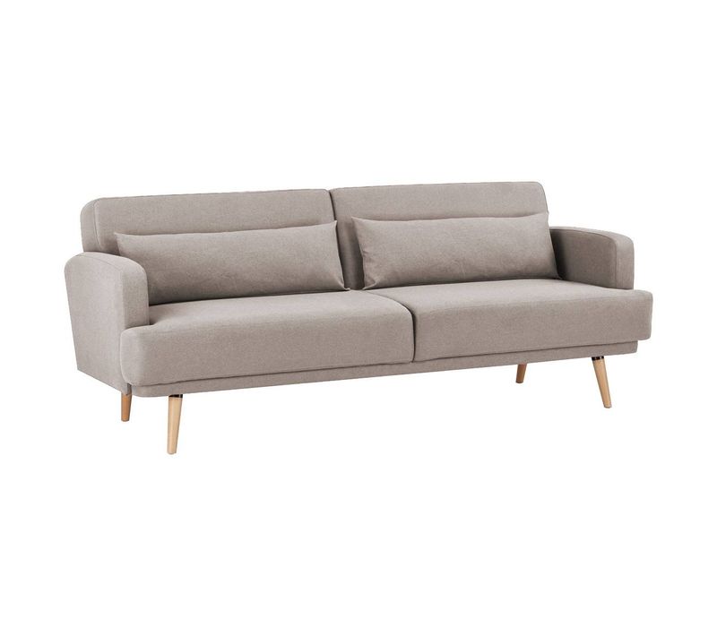 Canapé Convertible Jack 3 Places Beige
