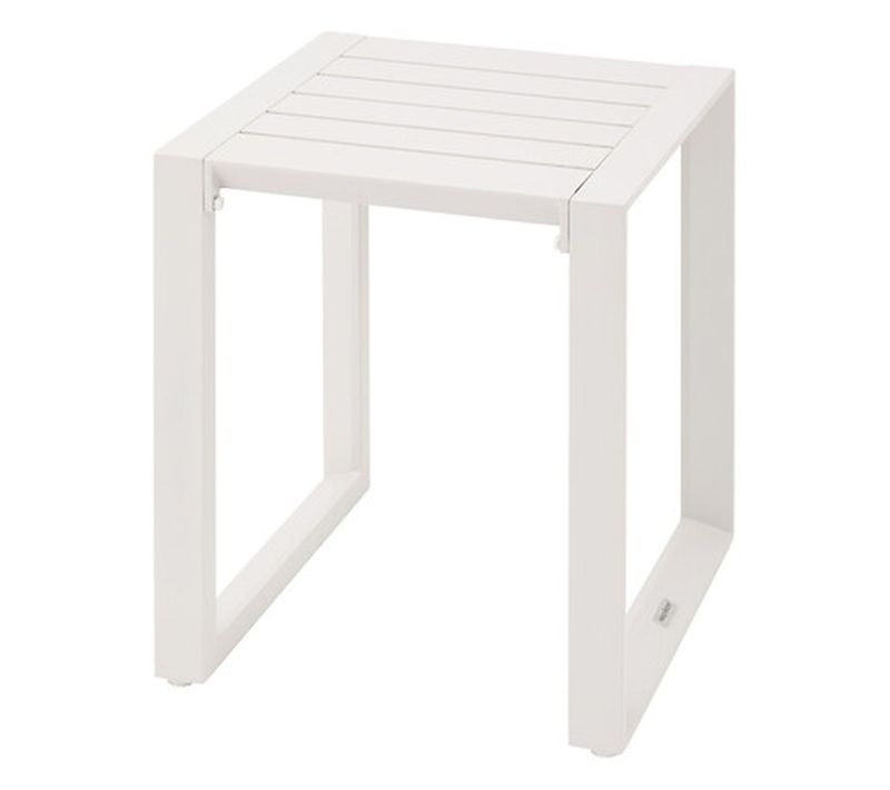 Table De Jardin D'appoint Carrée En Aluminium Evasion - Avoine