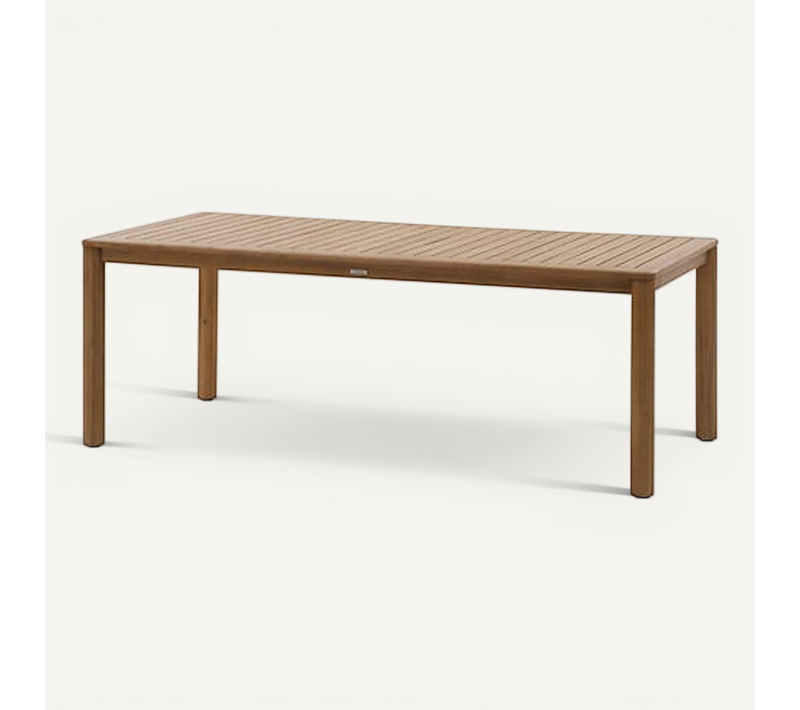 Table De Jardin Fixe Rectangulaire En Bois Deona - Marron