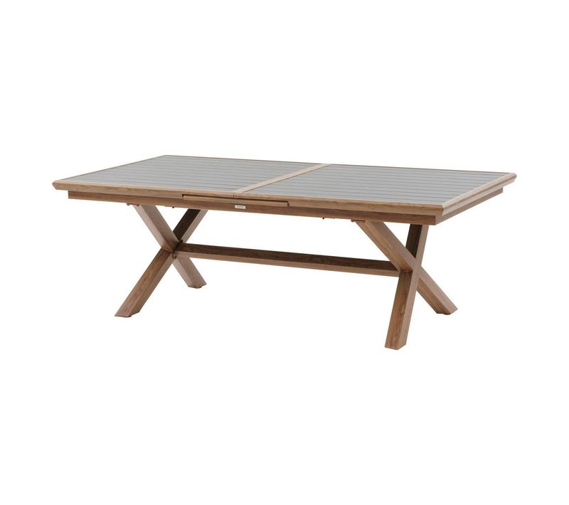 Table De Jardin Extensible "axiome" Graphite et Honey 10 Places En Aluminium