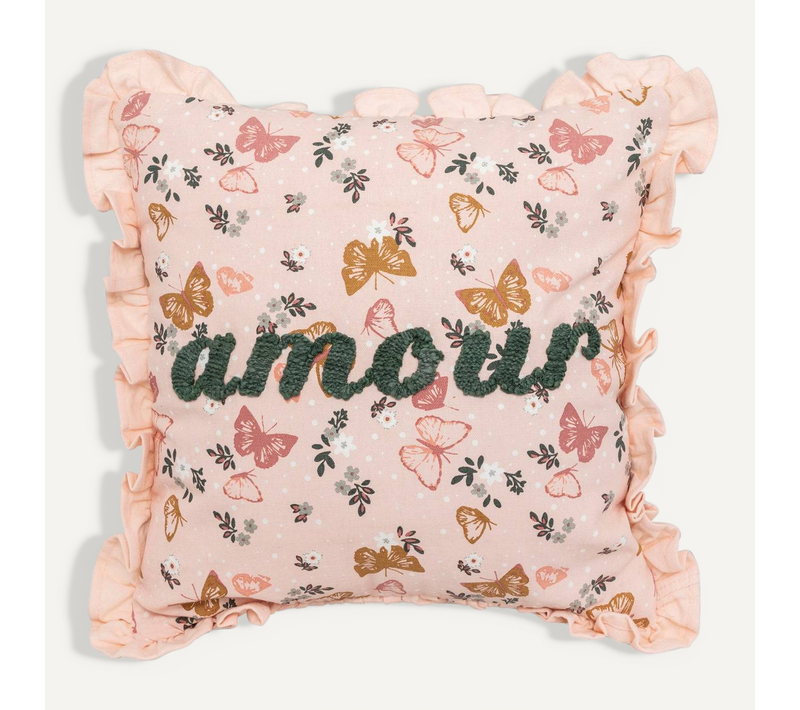 Coussin Brodé "alina" 40x40cm