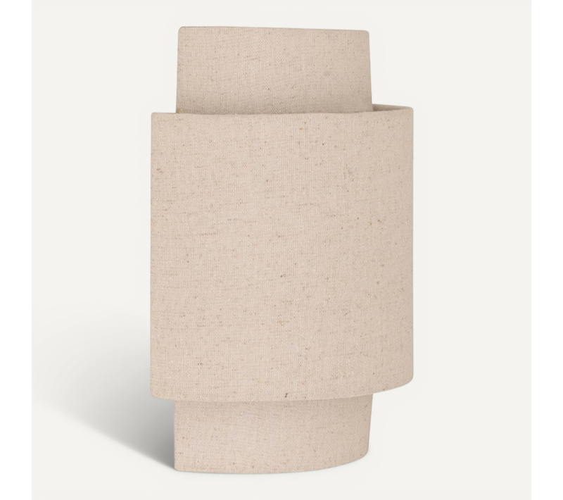 Applique Incurvée Lin Beige Nahel Atmosphera
