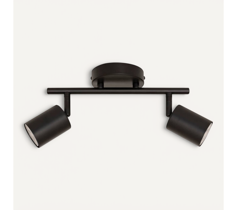 Applique 2 Lampes Vico Métal Noir Atmosphera