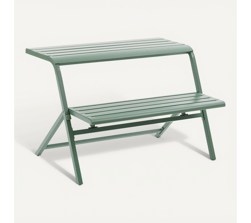 Ensemble De Balcon En Acier 2 Places Drilia - Vert Olive