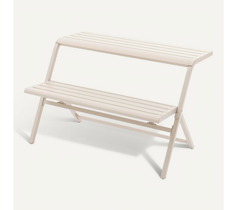 Ensemble De Balcon En Acier 2 Places Drilia - Argile