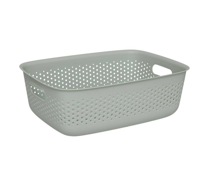 Panier "tila" 10l Sauge En Plastique