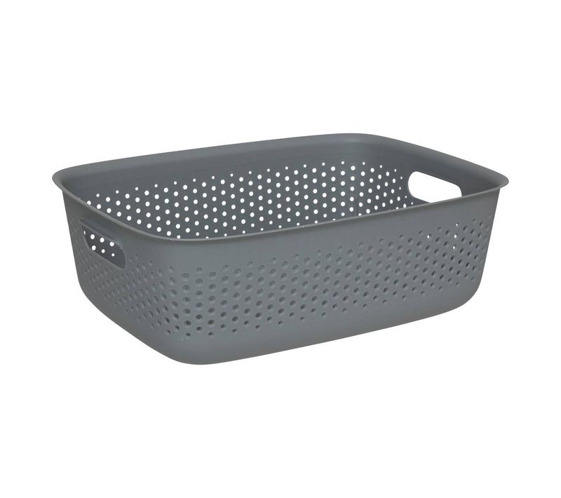 Panier "tila" 10l Gris En Plastique