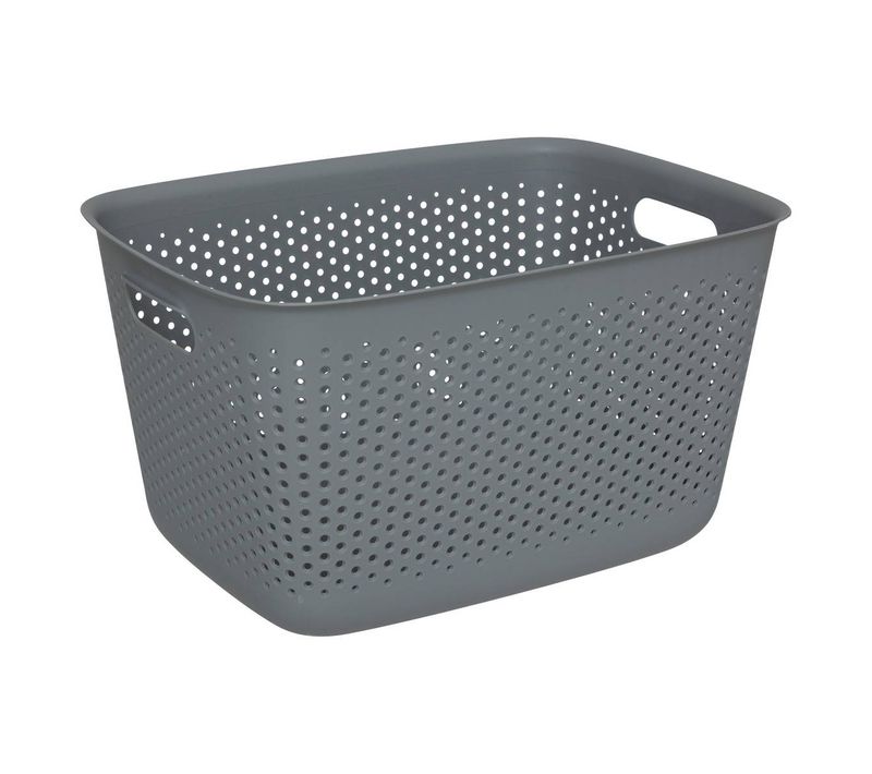 Panier "tila" 17l Gris En Plastique