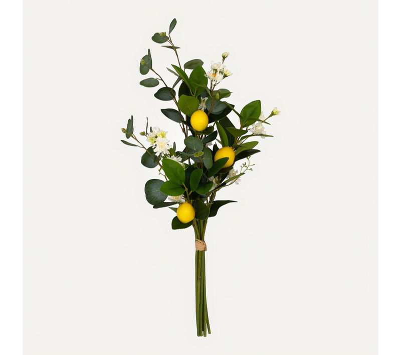Bouquet De Citron Artificiel "gilda" H64cm