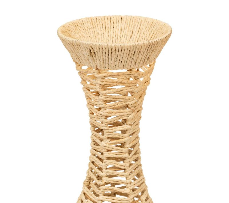 Vase "clay" Fibre Végétale Beige H90cm