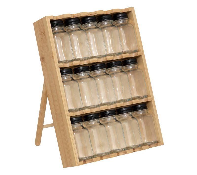 Présentoir à Épices "bambou Cuisine" 15 Pots