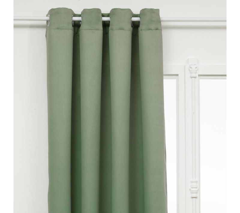 Rideau Occultant "odelie" Vert Céladon 135x240cm