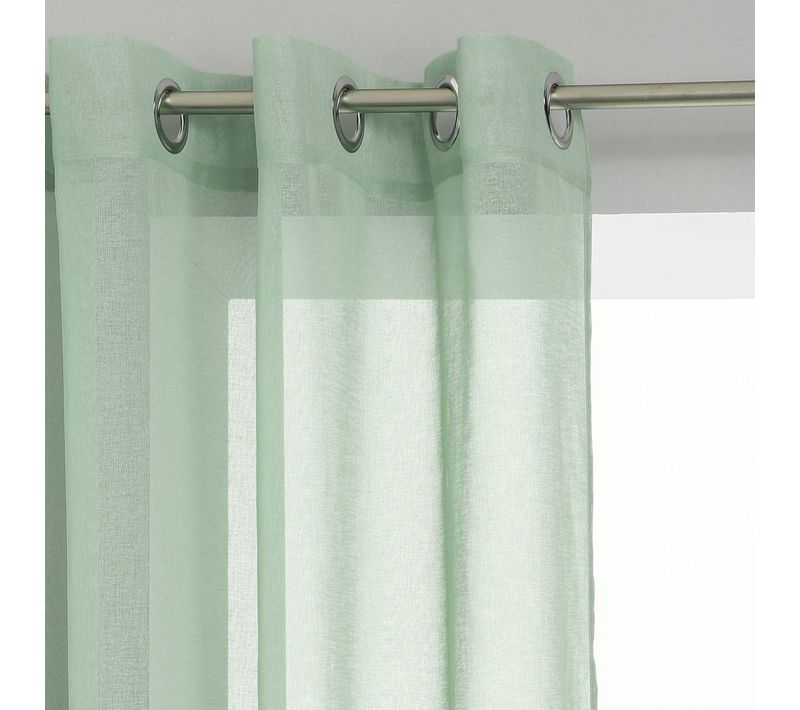 Voilage Etamine Vert Céladon 140x240cm