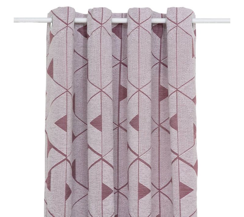 Rideau "maloe" Jacquard Violet Clair 140x260cm