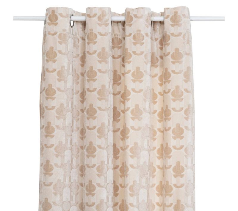 Rideau "luna" Jacquard Velours Lin 140x260cm