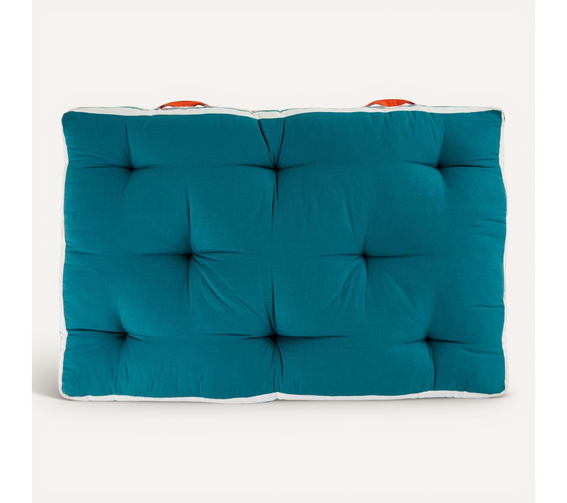 Coussin De Sol D'extérieur "yucatan" Bleu Canard 120x80cm