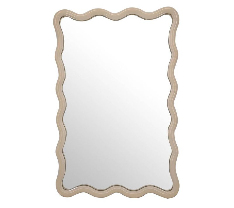 Miroir Vague "judy" Beige 60x38cm