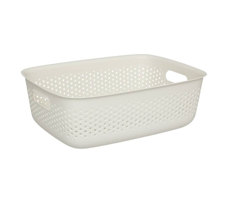 Panier "tila" 10l Crème En Plastique