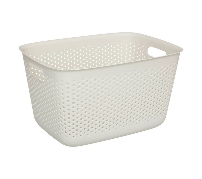 Panier "tila" 17l Gris En Plastique