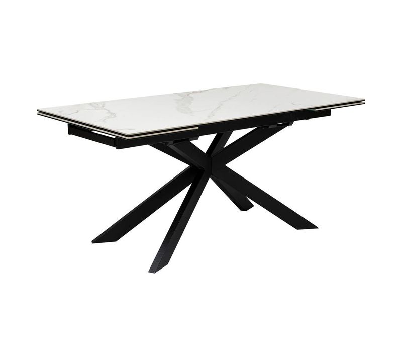 Table à Manger Extensible "boot" Blanc 160x90x76cm