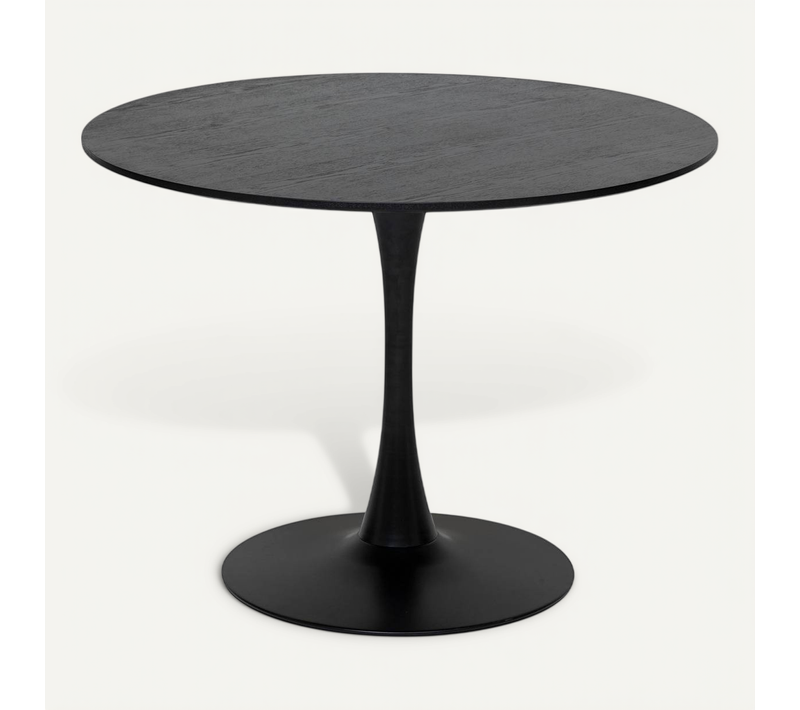 Table À Manger "elias" Noir D102x76cm