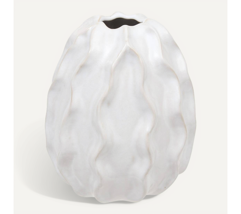 Vase Sandri Blanc H17cm