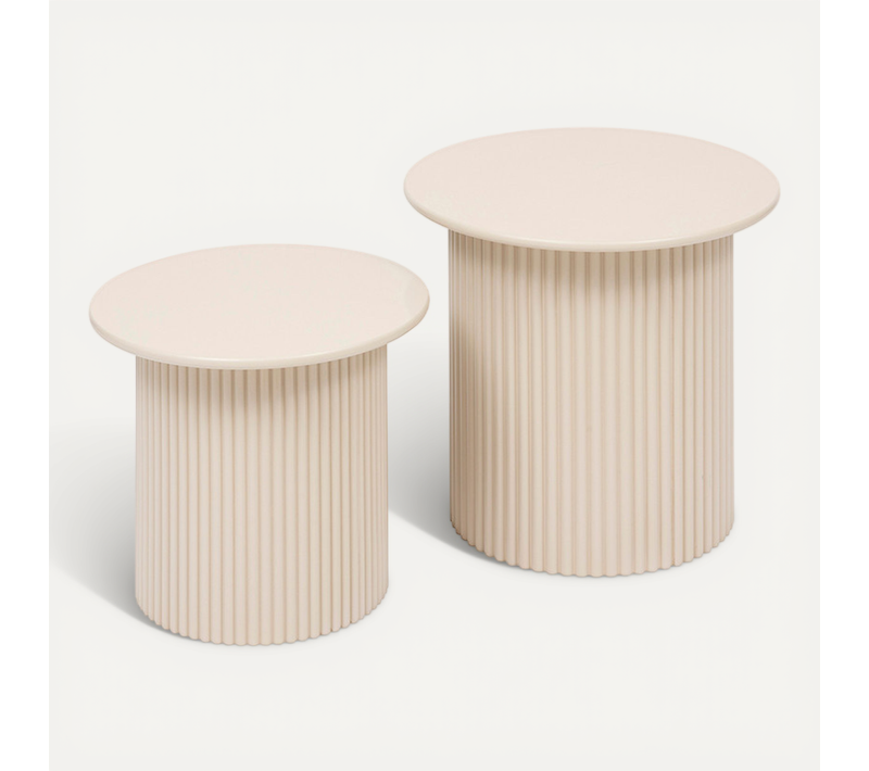 Lot De 2 Tables À Café Eino Beige Atmosphera