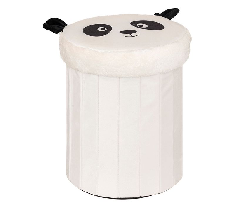 Pouf Pliant Coffre Rond D30 Panda