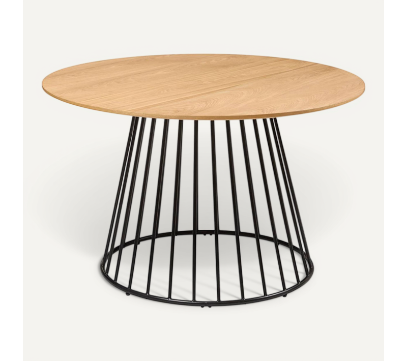 Table Ronde 120 Cm Rayo Placage Frêne