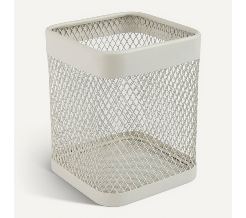 Pot À Ustensiles "mayaj" En Métal Beige