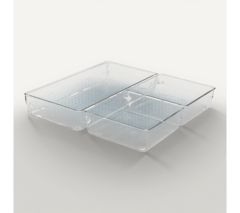 3 Organisateurs En Plastique