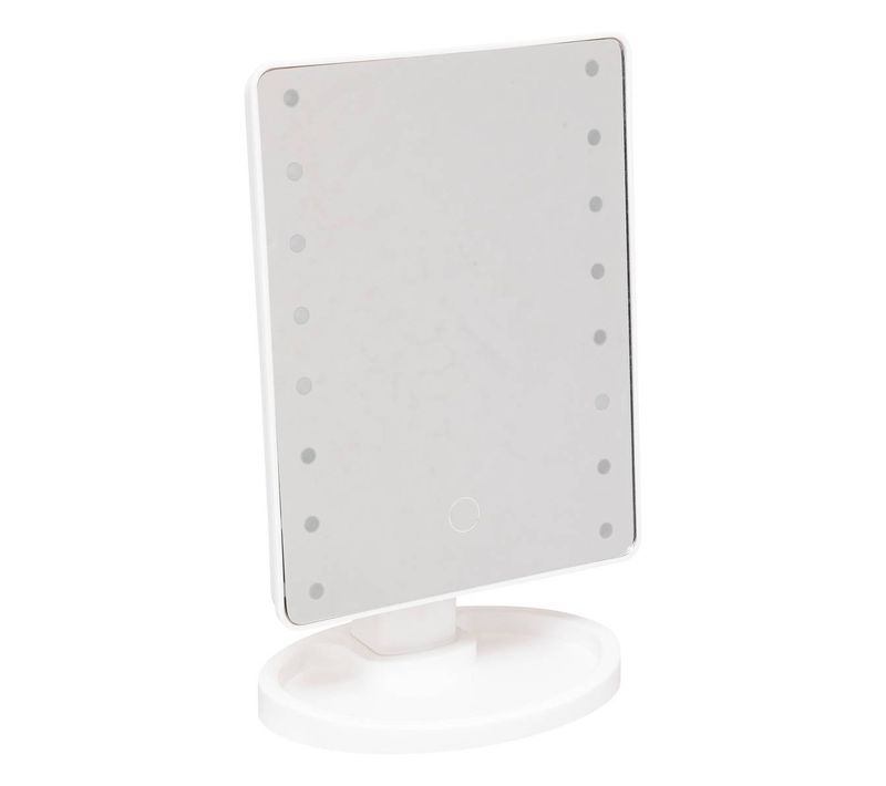 Miroir à LED Blanc 28x16cm