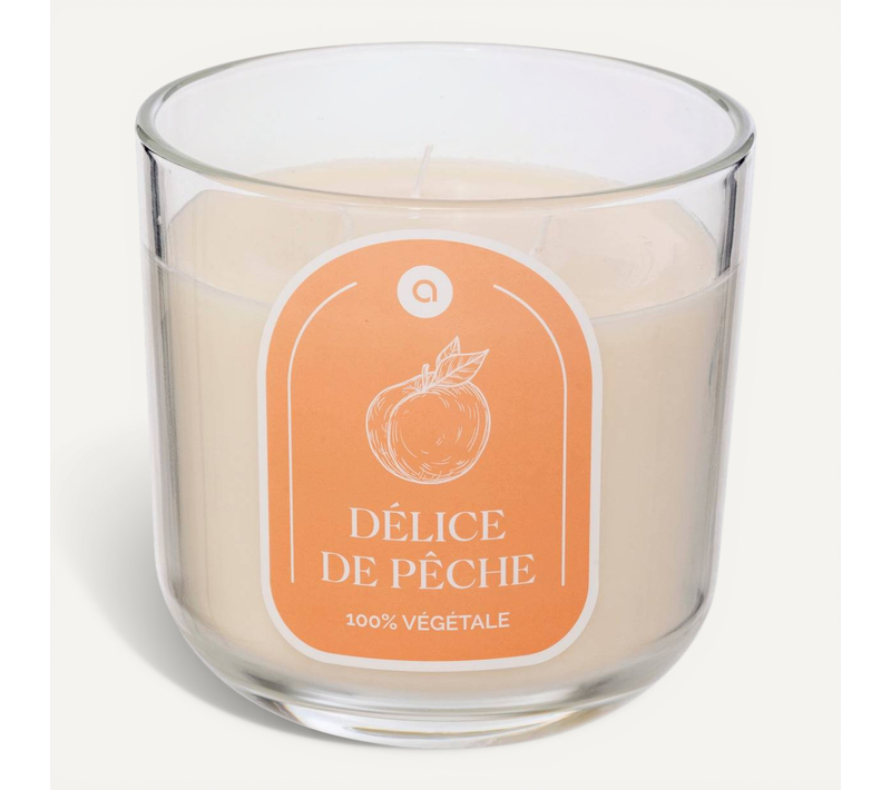 Bougie Parfumée " Floa" Pêche 610g