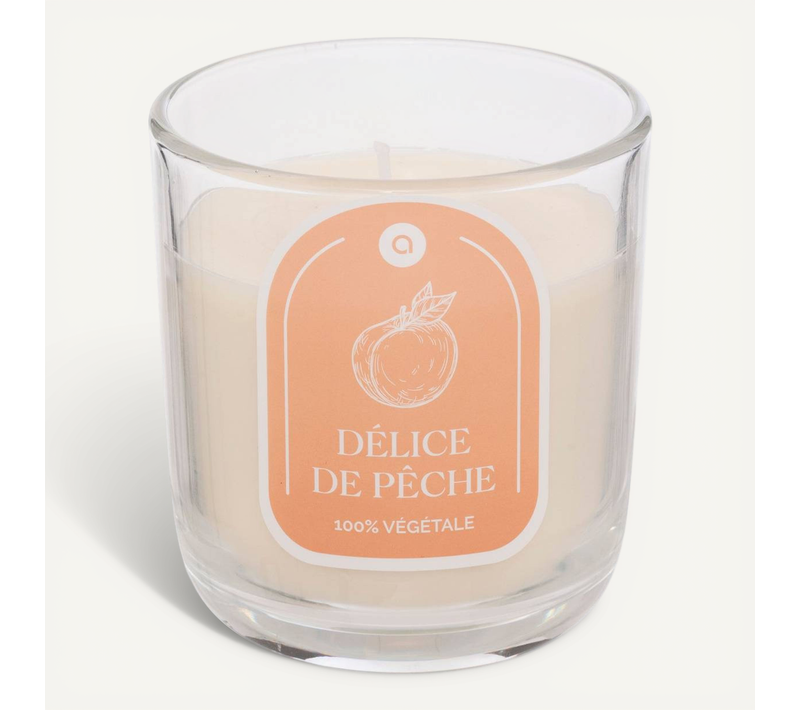 Bougie Parfumée " Floa" Pêche 210g