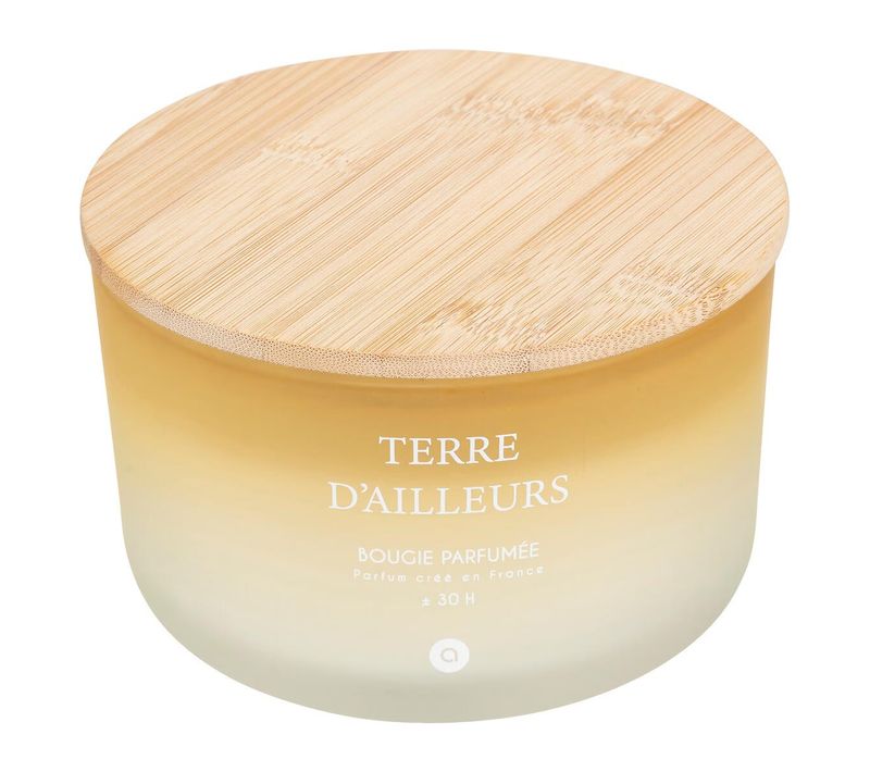 Bougie Parfumée En Verre "sana" 420g Terre D'ailleurs