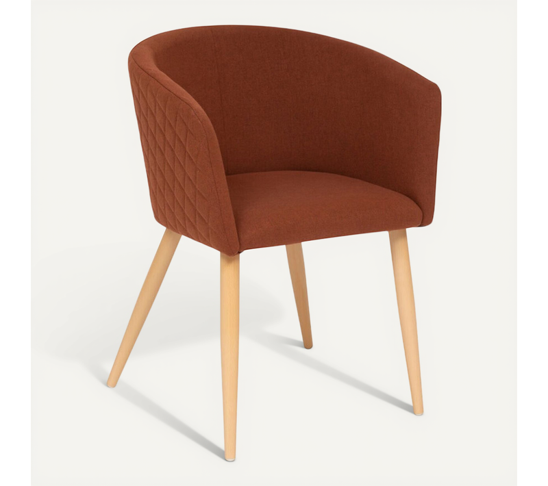 Fauteuil Repas Tissu Ambre Marlo Atmosphera