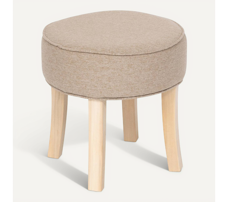 Tabouret "adriel" Peuplier Beige D35x35cm
