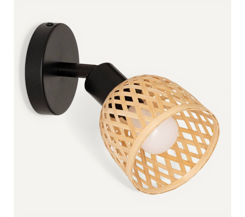 Applique Lio D10 Métal Et Bambou Atmosphera