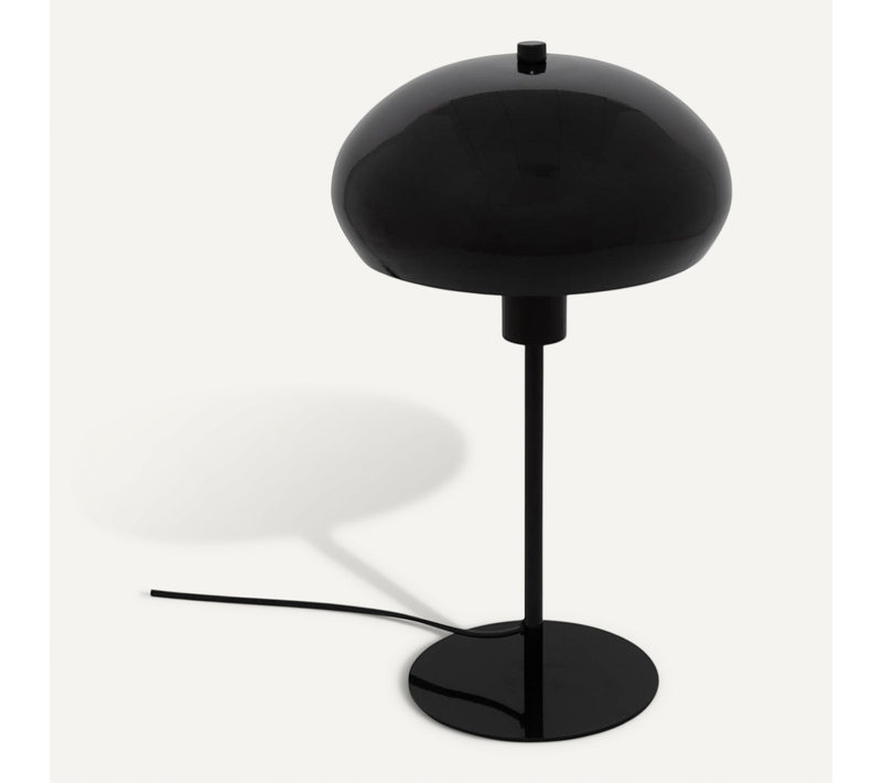 Lampe Champignon À Poser "savio" Noir H38cm