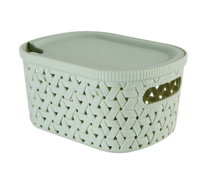 Panier "tressy" En Plastique Sauge 2,3l