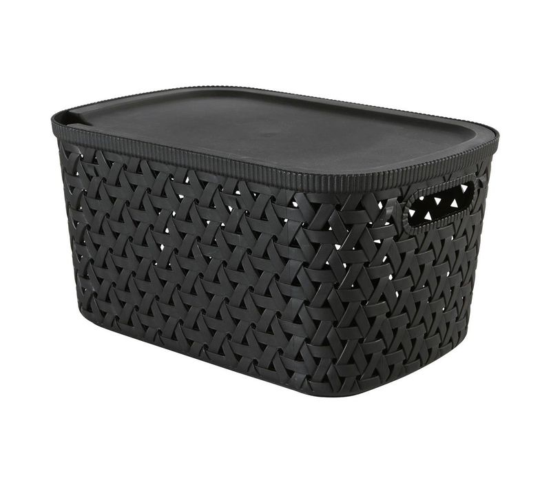 Panier "tressy" En Plastique Noir 6,7l