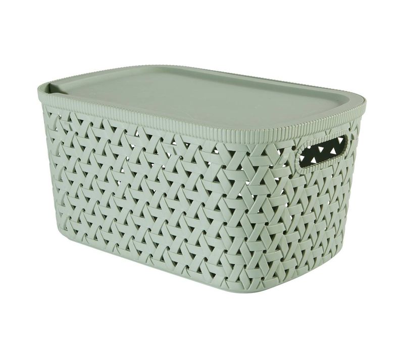 Panier "tressy" En Plastique Sauge 6,7l