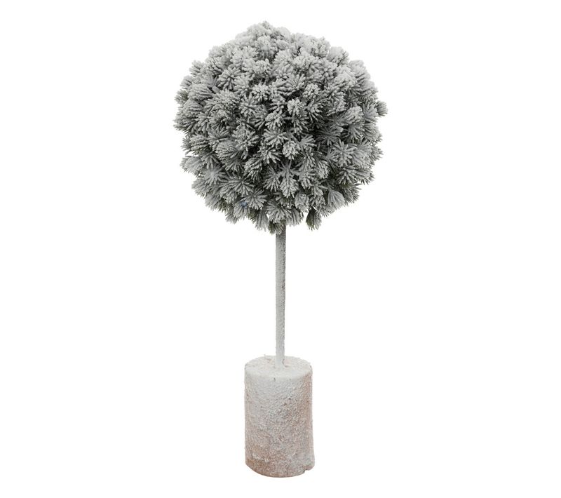 Déco Noël Arbuste Buis Enneigé H 35 Cm