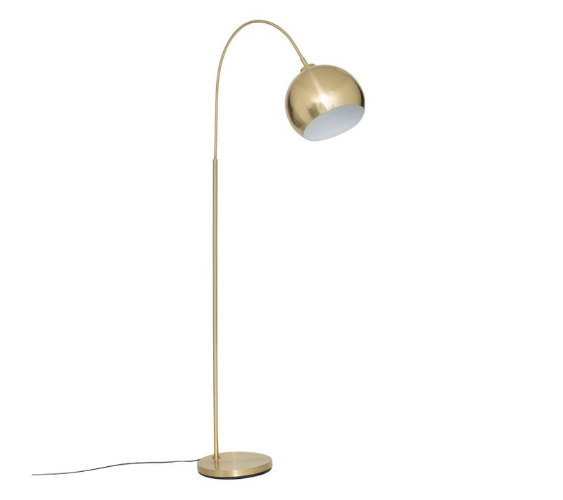 Lampadaire Arc En Acier Floris - H. 177 Cm - Doré