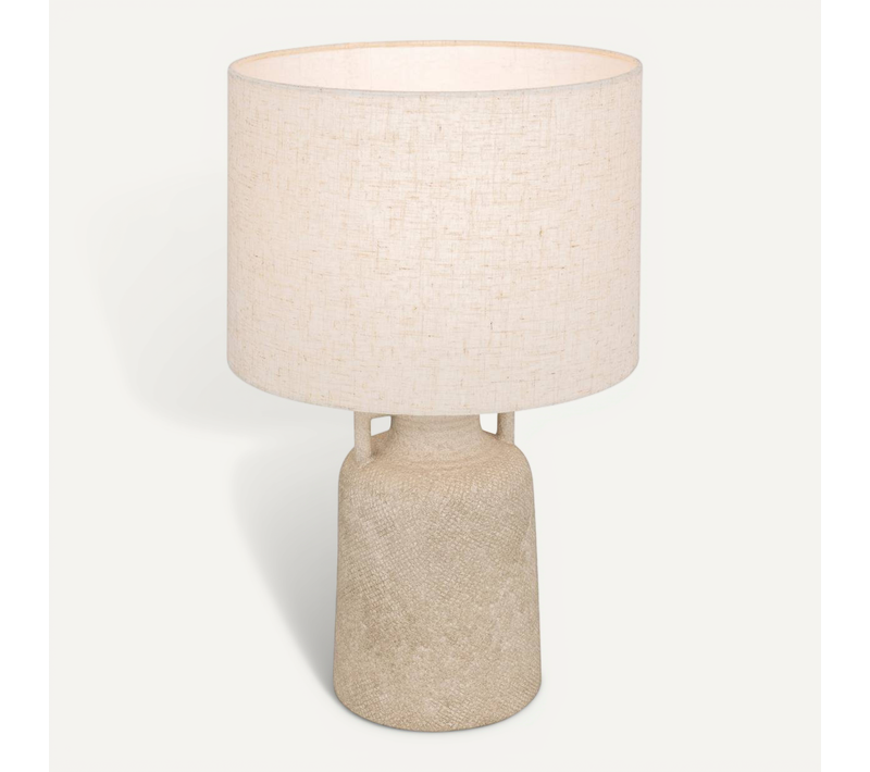 Lampe À Poser Champignon Secteur Gibus Gris H45,5cm