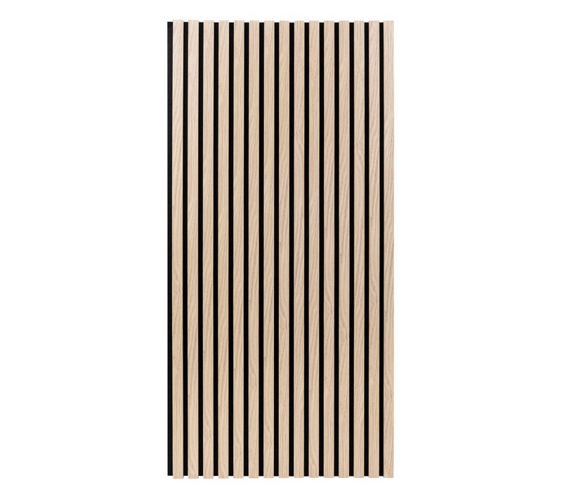 Panneau mural déco 120x60 cm COLVA Naturel/Noir