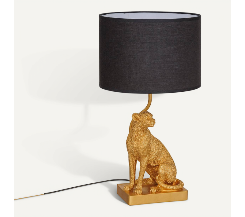 Lampe À Poser Champignon Secteur Gepi Doré H47,5cm