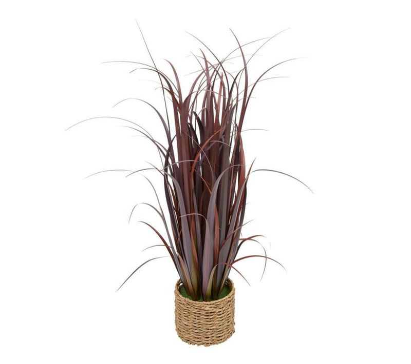 Plante Artificielle Bunch De Lin "zya" 122cm Rouge