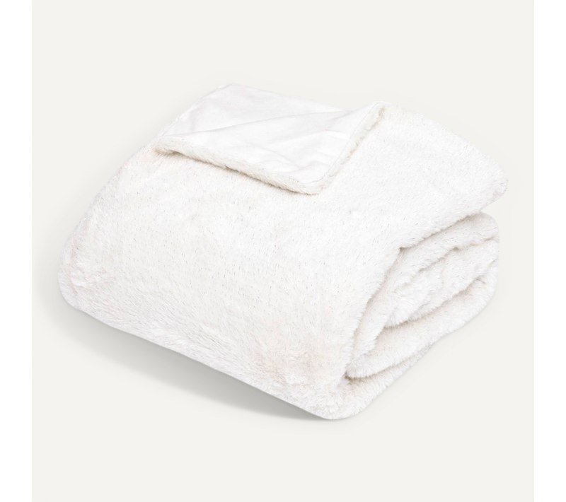 Plaid Four Tilde Blanc 130x180